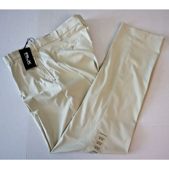 RLX Ralph Lauren Men's Sz 36x32 Basic Sand/Beige Tailored Fit Golf Pants - Picture 10 of 11